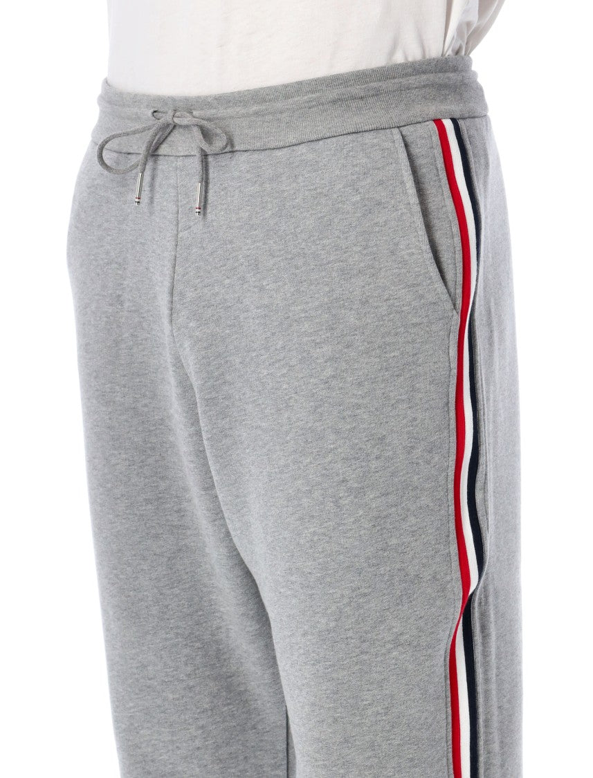 Thom Browne Grosgrain-Trimmed Tapered Sweatpants