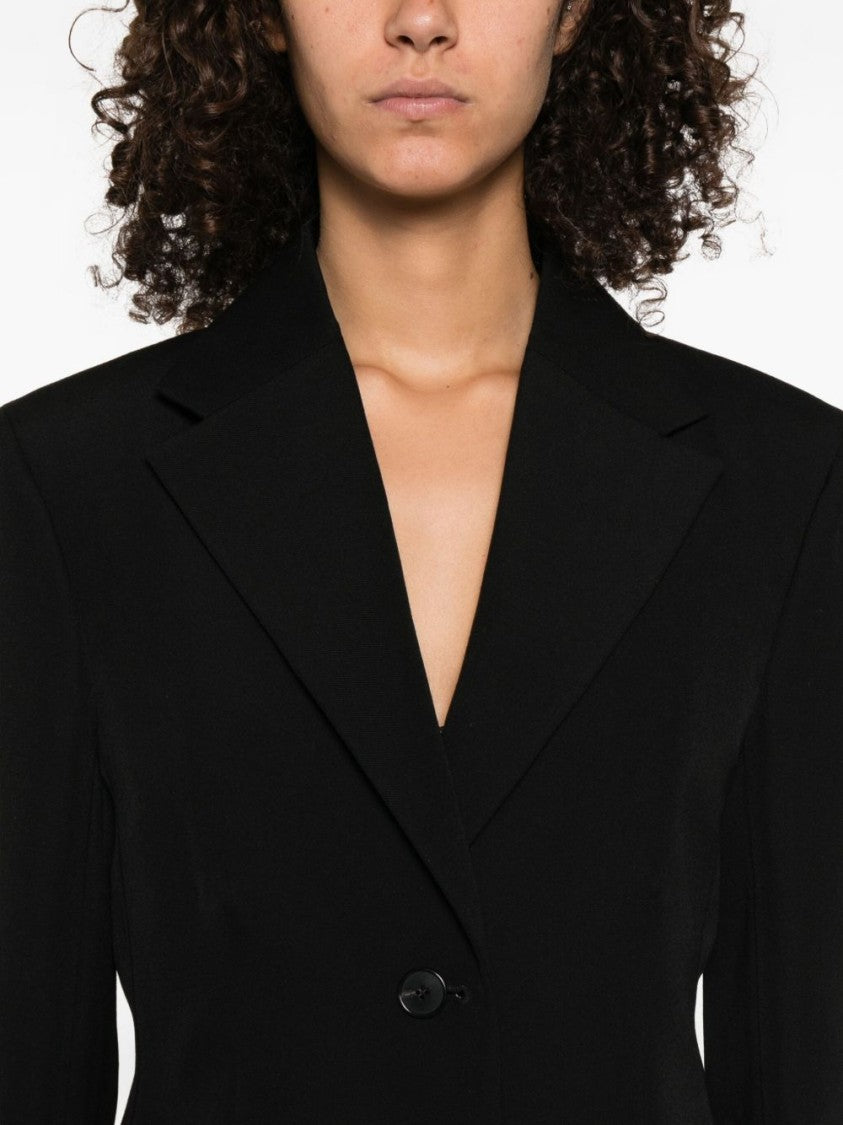 Givenchy Black Notched Lapel Three Button Jacket
