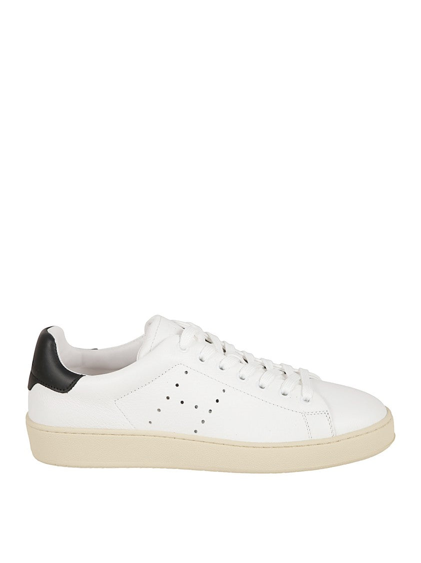 Hogan Low-Top Leather Sneakers With Perforated Detailing