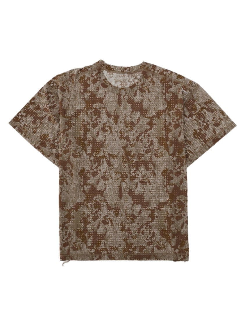 Satisfy Multicolour Textured Camouflage Pattern T-Shirt