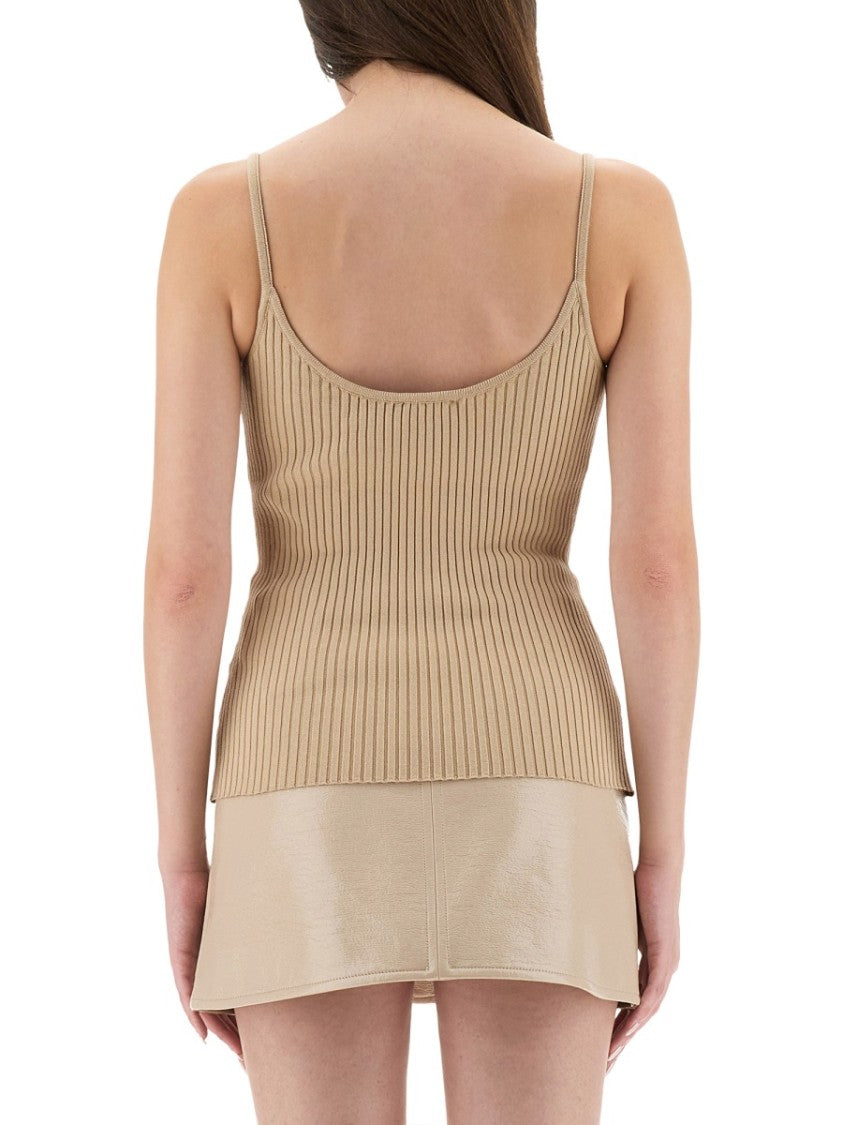 Courrèges "Reedition" Knit Tank Top