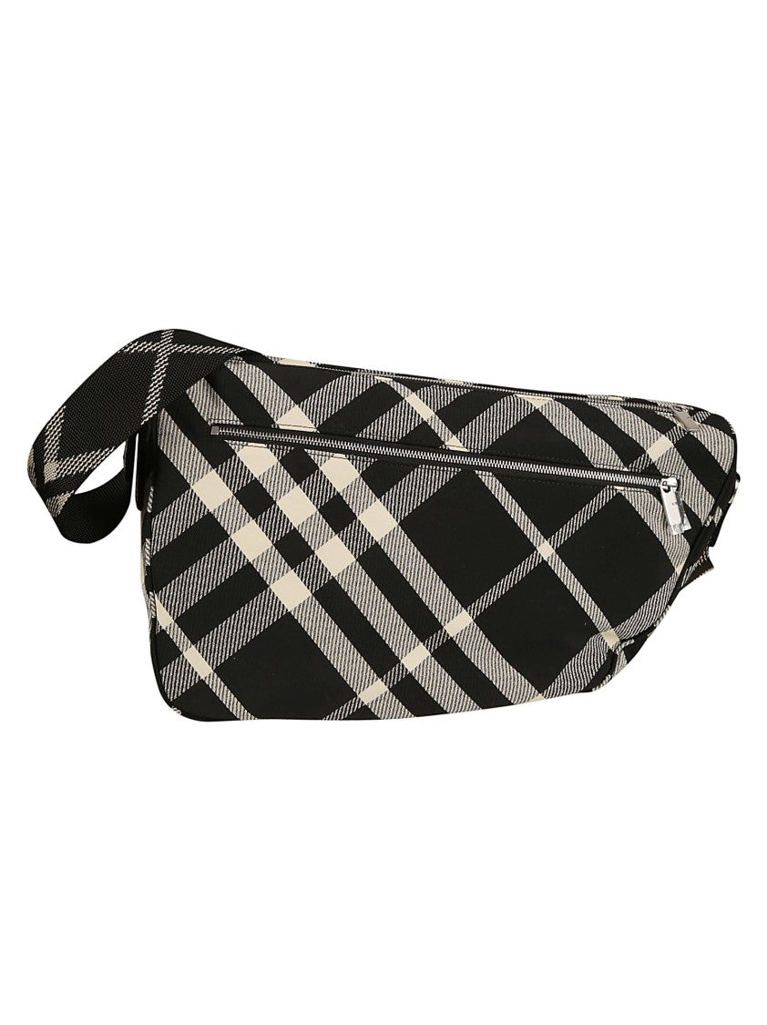 Burberry Distinctive Check Pattern Shoulder Bag