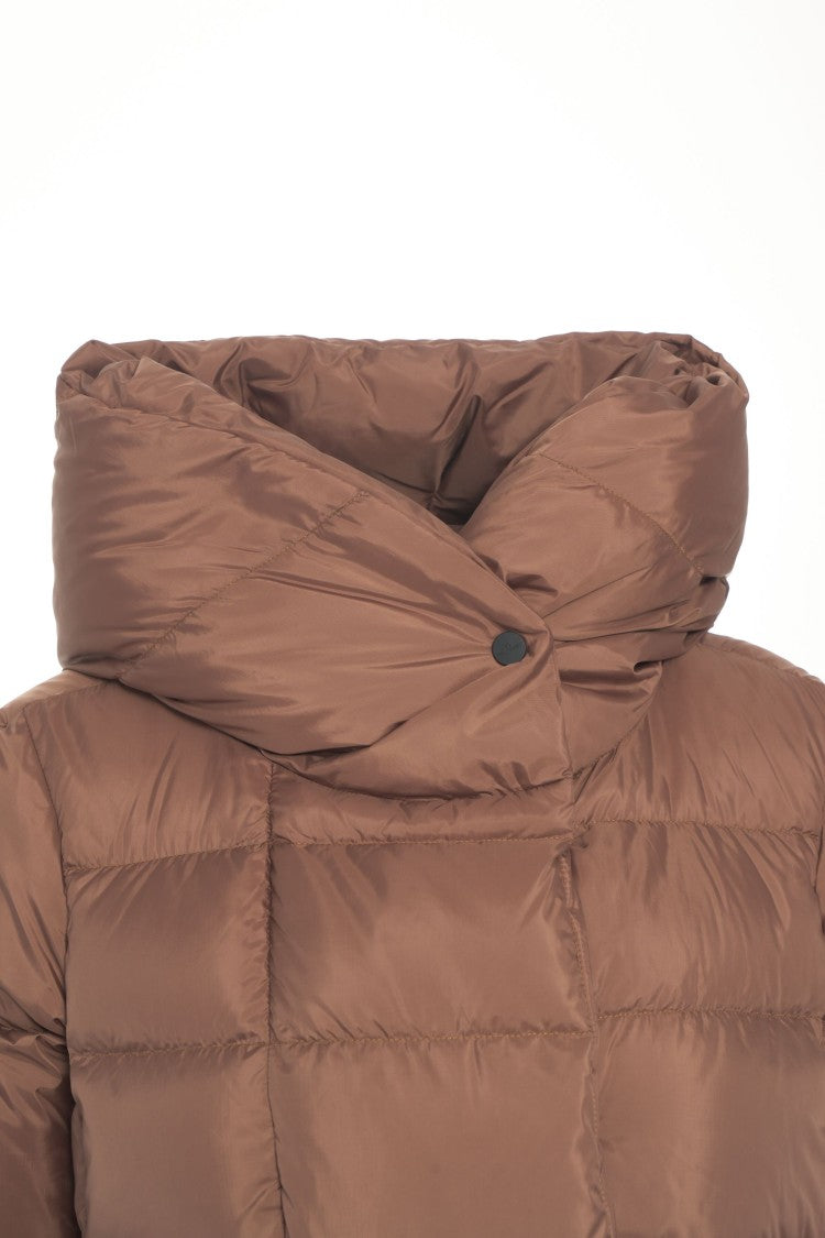 Peuterey High-Neck Down Jacket With Fold-Over Collar