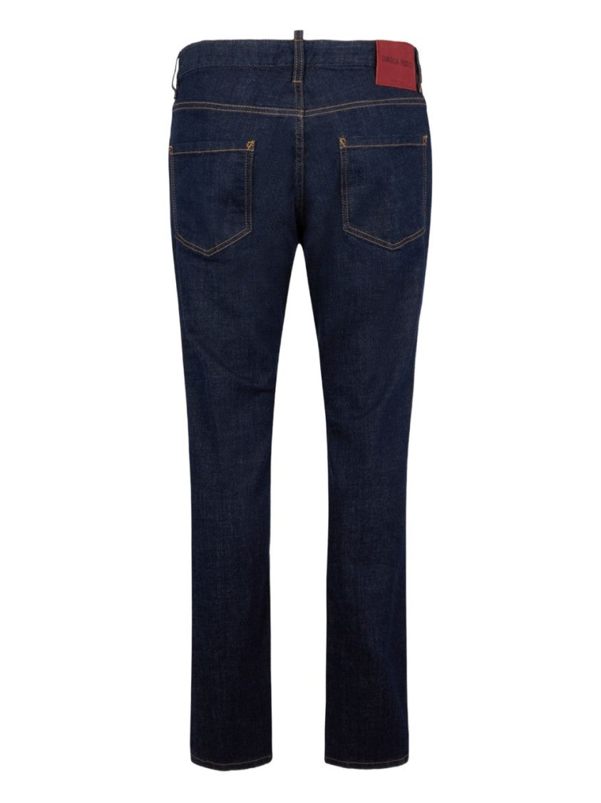 Dsquared2 Straight-Leg Denim Jeans With Contrast Stitching