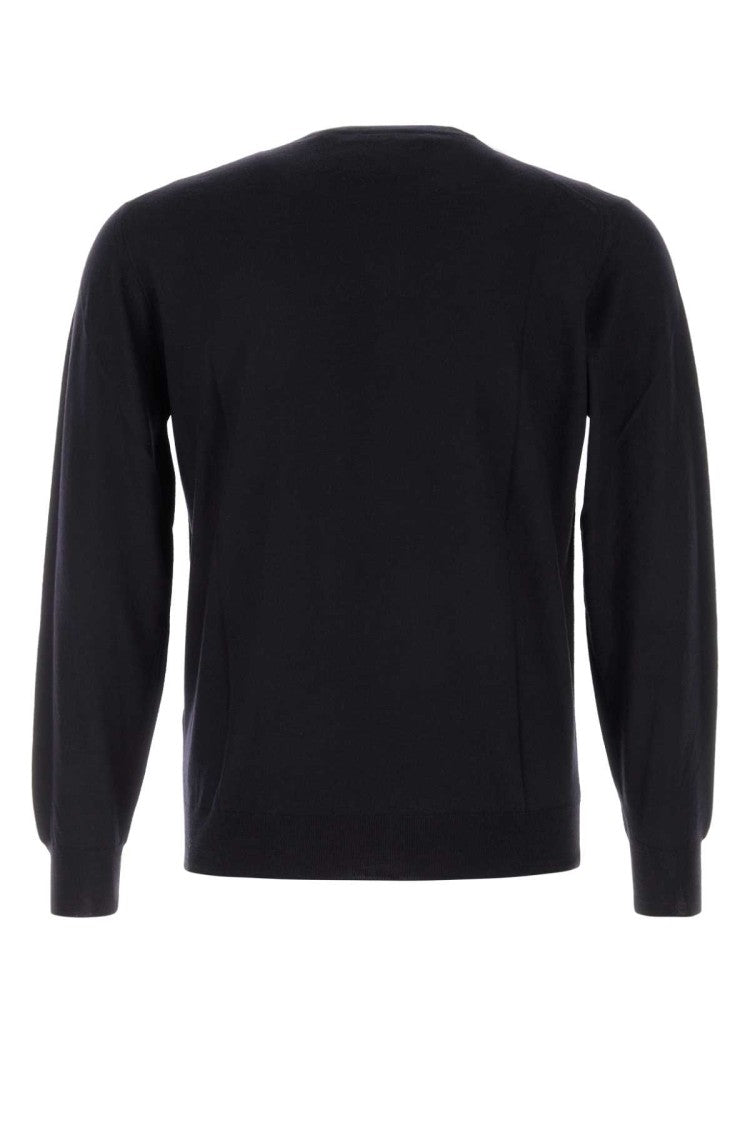 Fedeli Midnight Blue Wool Sweater