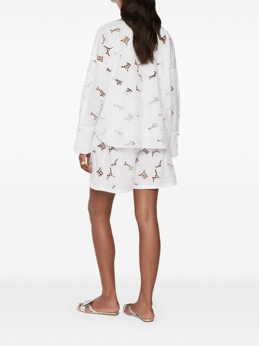 Genny White Cotton Shirt