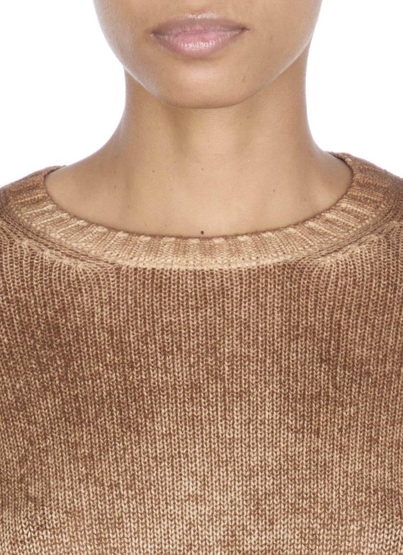Avant Toi Brown Gradient Cashmere Sweater