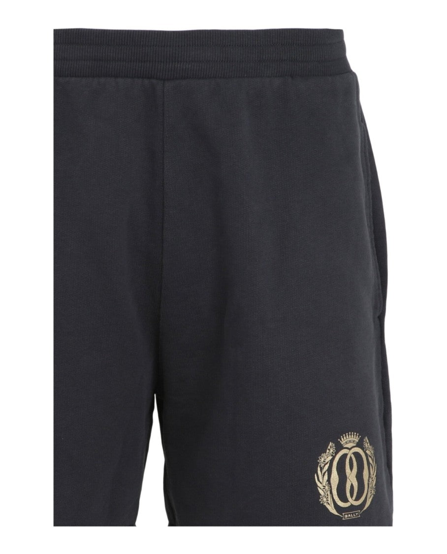 Bally Mid Rise Graphic Print Sweatpant Shorts