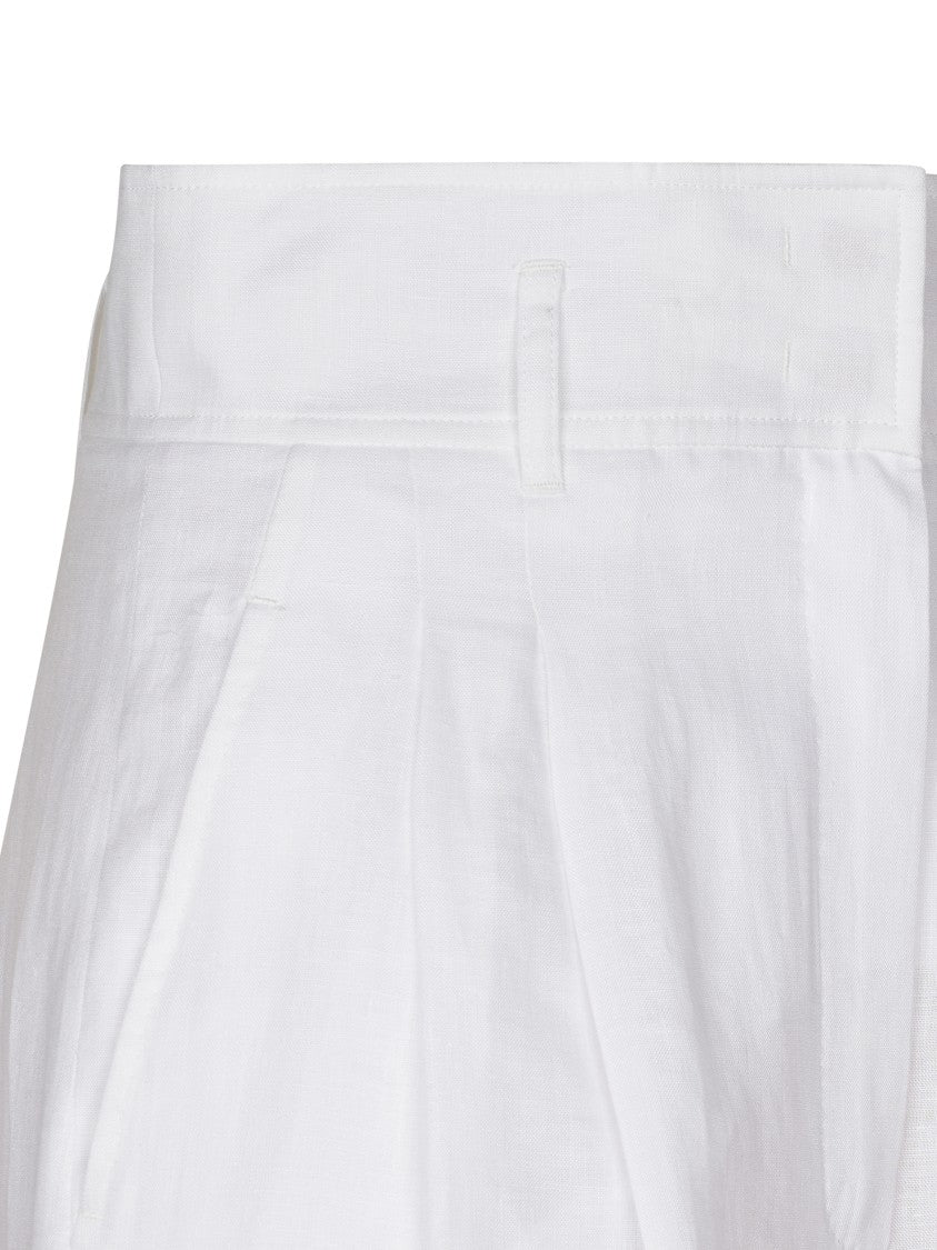 Max Mara High-Waisted Tailored Trousers With Pleats And Pockets