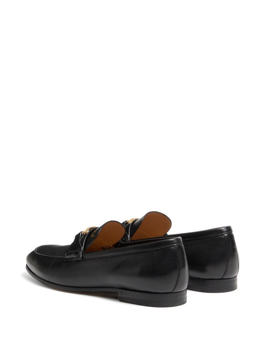 Valentino Garavani Black Vlogo Signature Nappa Loafers