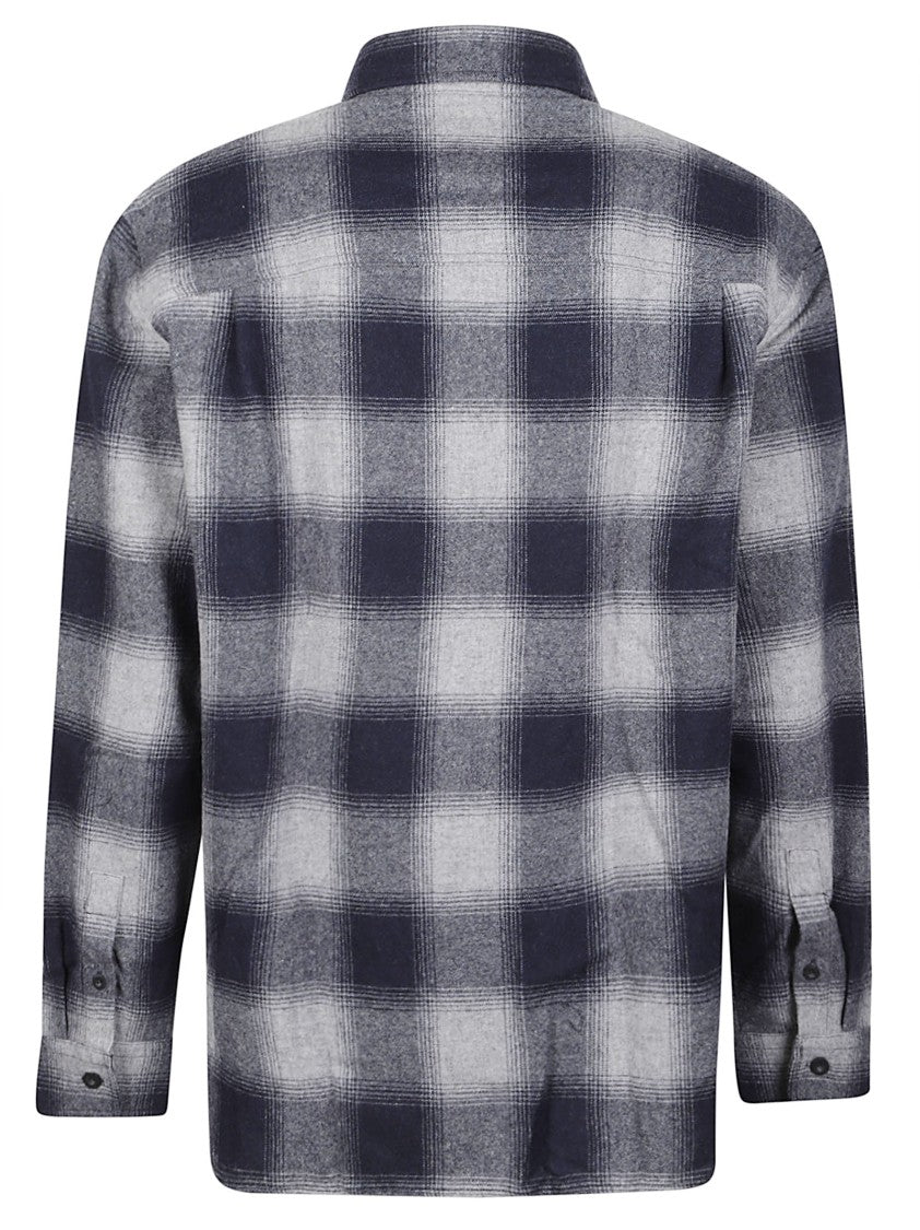 A.P.C. Malaury Plaid Button-Down Wool-Blend Casual Shirt
