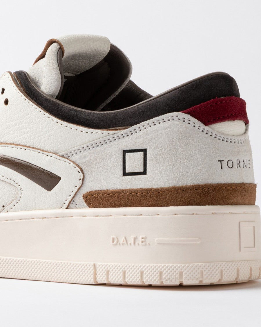 D.A.T.E Perforated Suede Low-Top Sneakers With Colorblock Design
