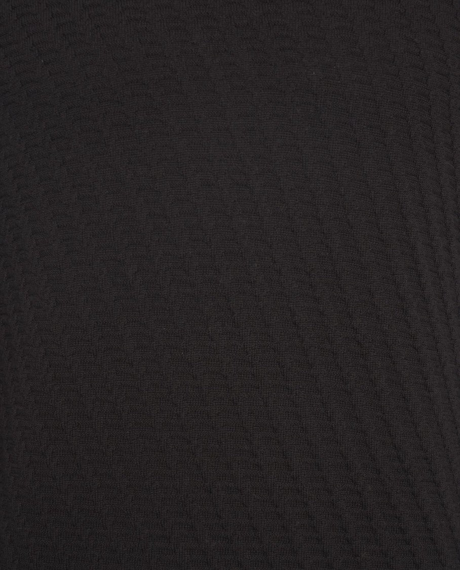 Paolo Pecora Textured High Collar Knit Sweater