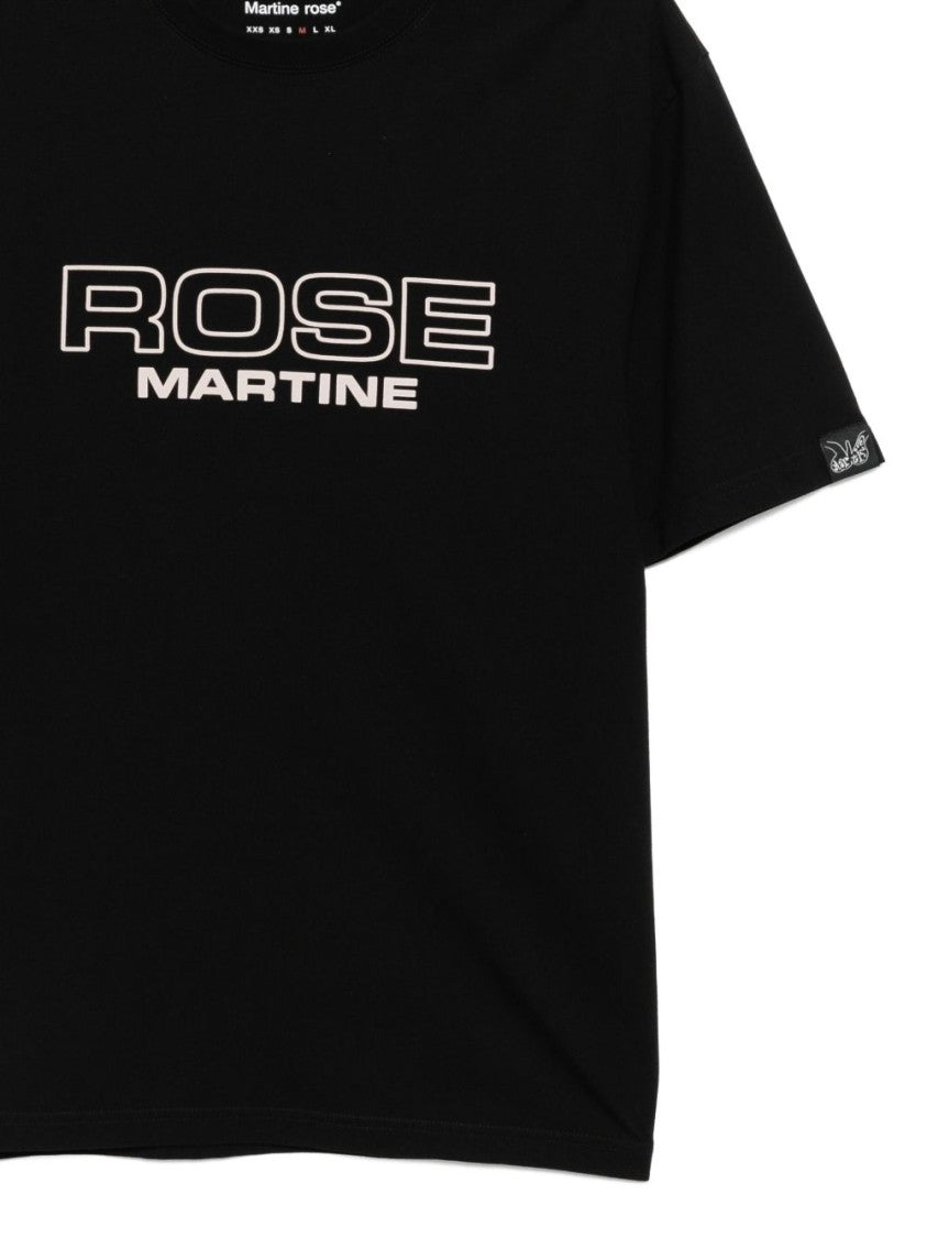 Martine Rose Oversized Cotton Jersey T-Shirt With Logo Print