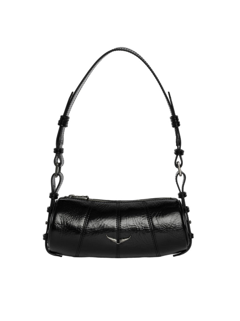 Zadig & Voltaire Cylindrical Patent Leather Shoulder Bag