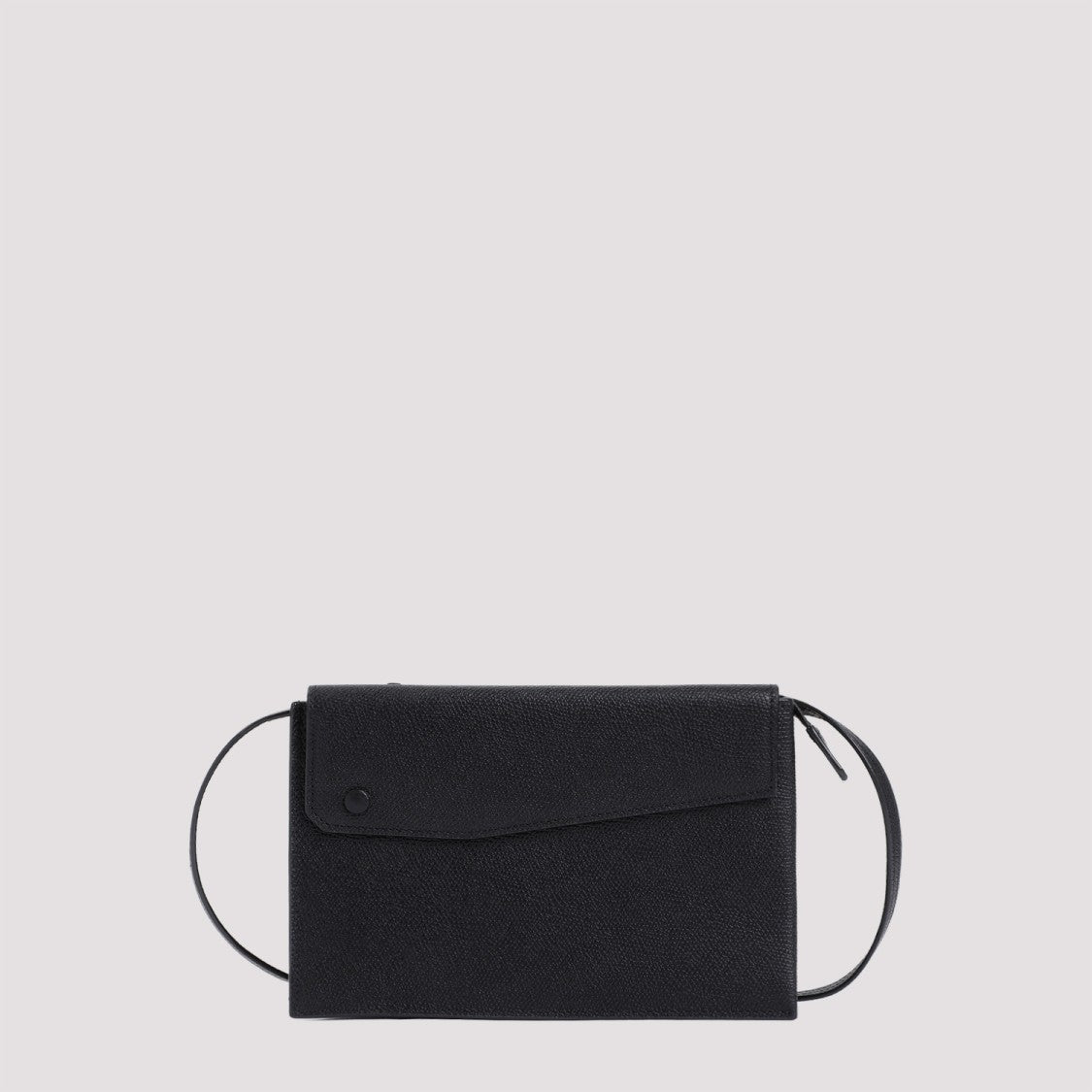 Valextra Black Calf Leather Trio Cross-Body Bag
