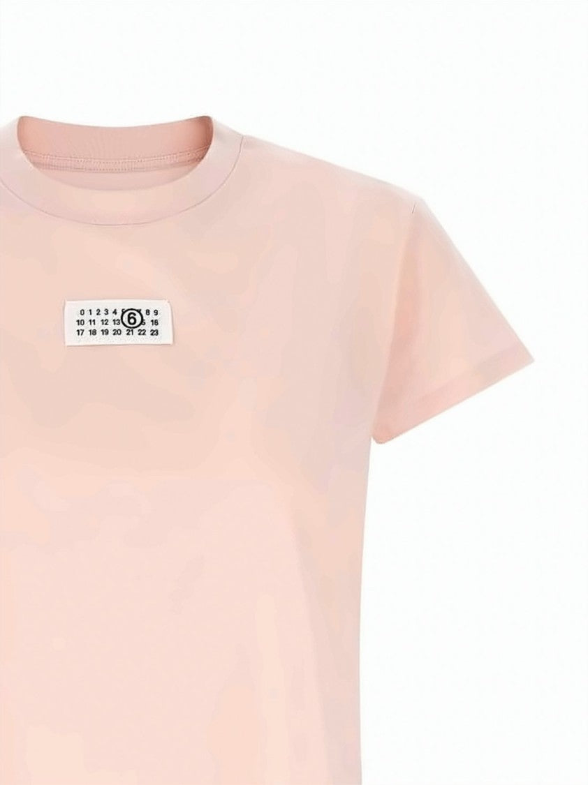Mm6 By Maison Margiela Pastel Pink Short-Sleeve T-Shirt