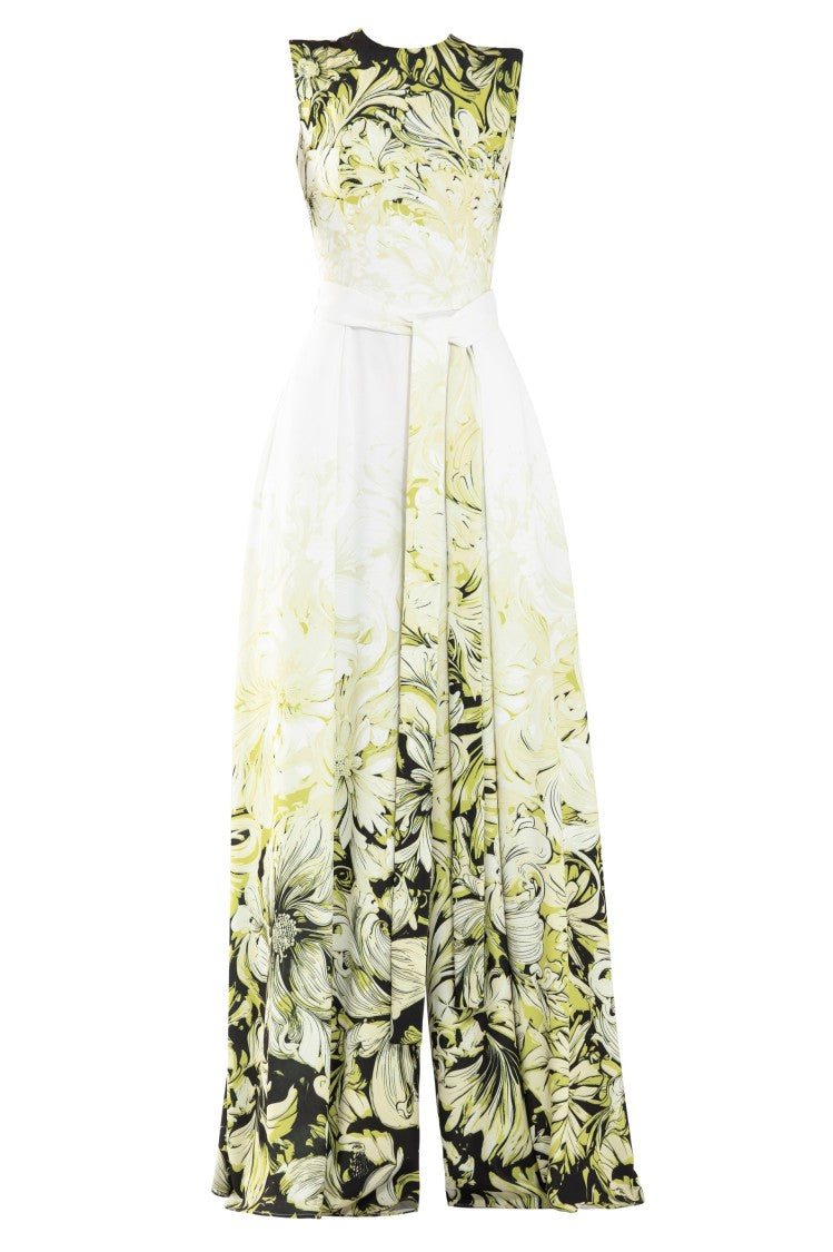 Saiid Kobeisy Crepe Printed Jumpsuit