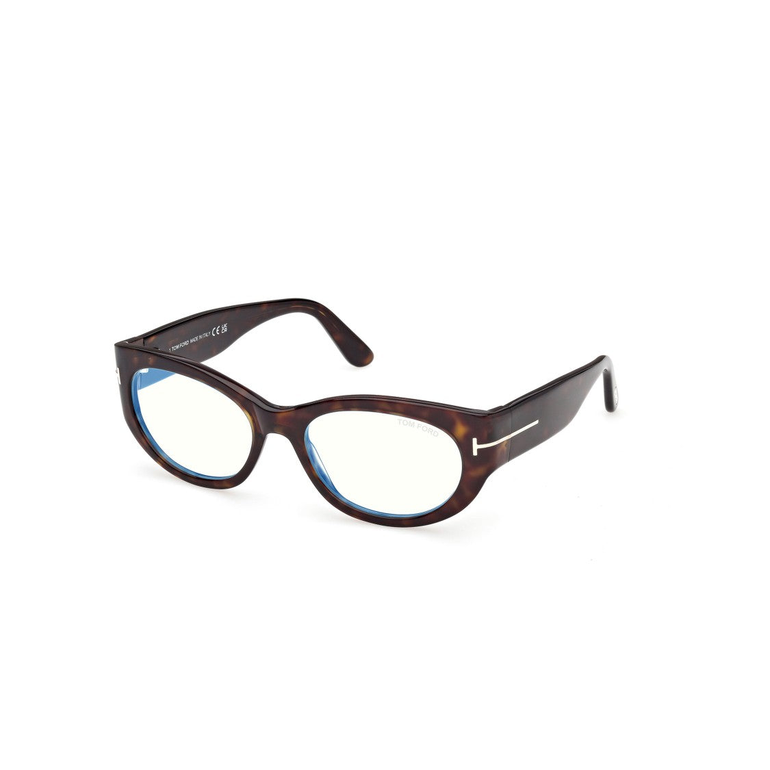 Tom Ford Ft6133-B Tortoiseshell Oval Acetate Eyeglasses