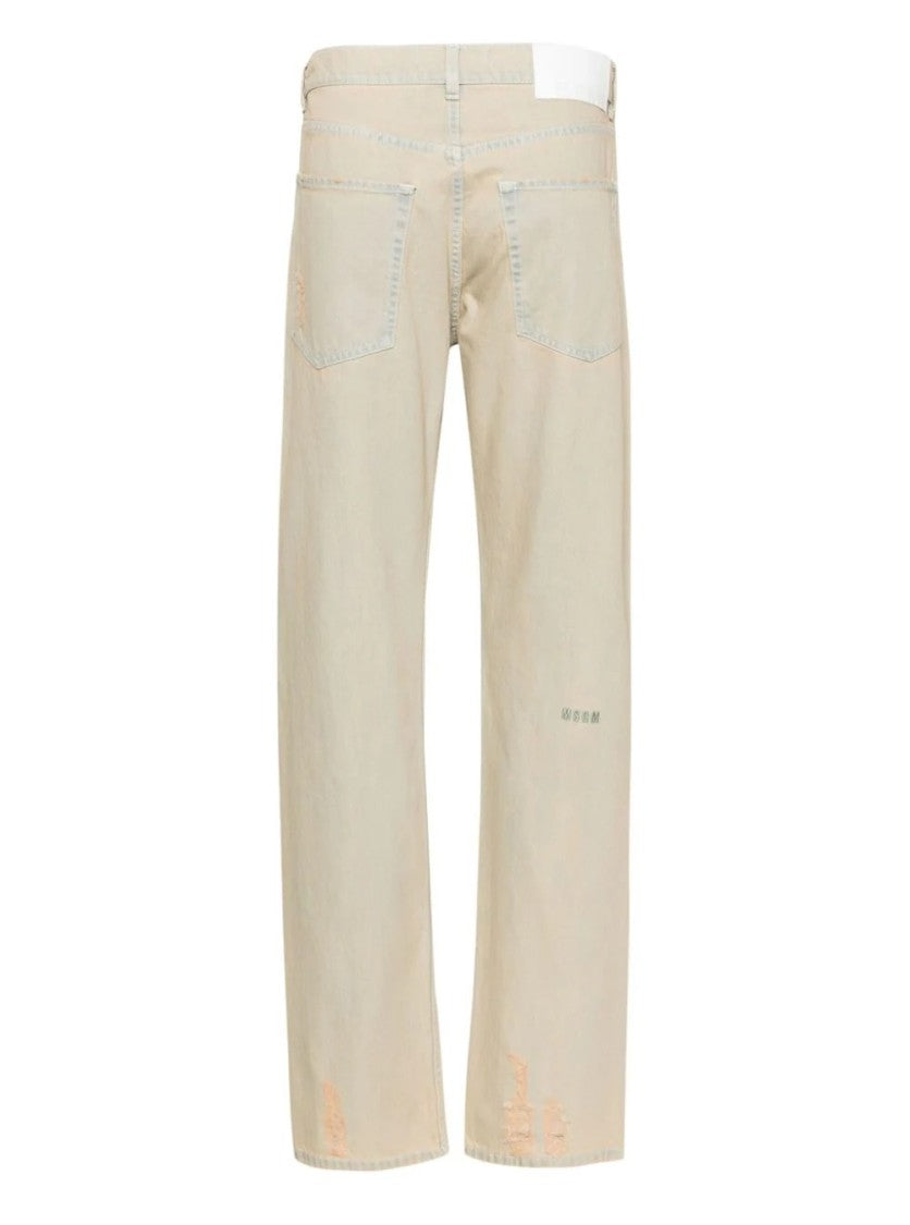 Msgm Lightblue Pantalone Trousers