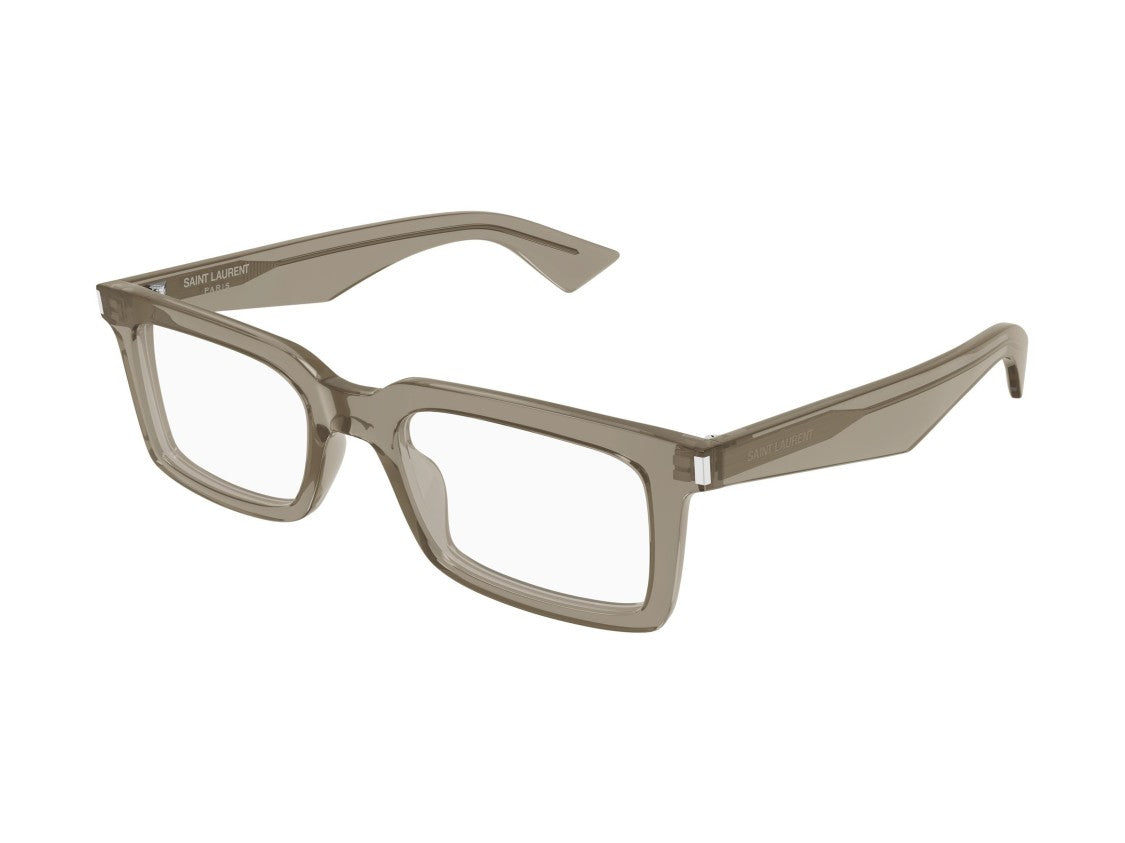 Saint Laurent Sl 860 Opt Metallic Accent Oversized Square Sunglasses
