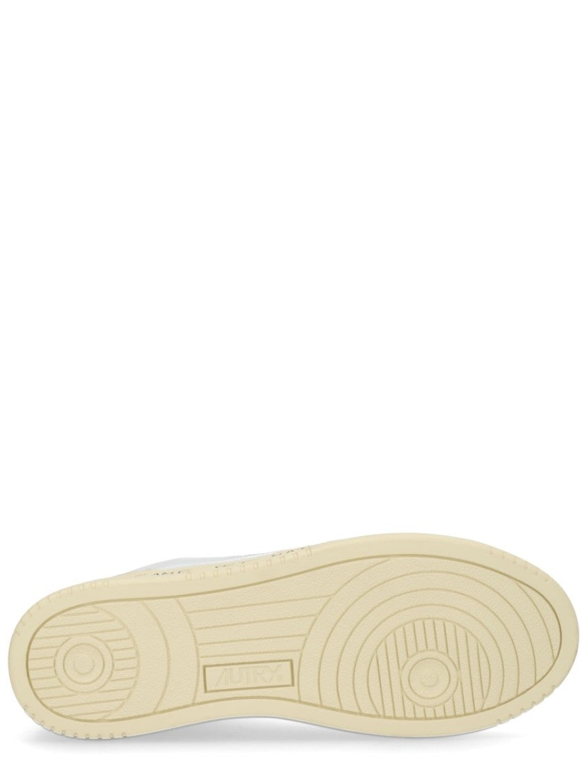 Autry Medalist Low Leather Suede Detailing Sneakers