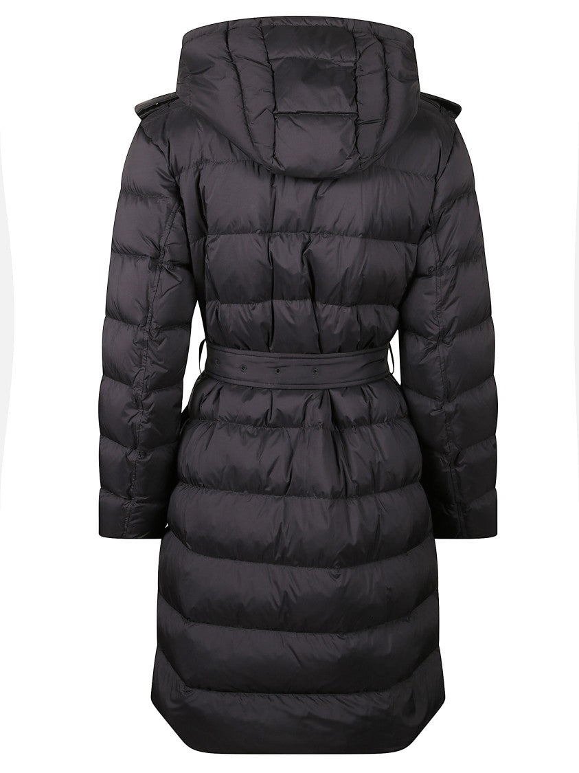 Burberry Mid-Length Quilted Down Jacket With Detachable Hood