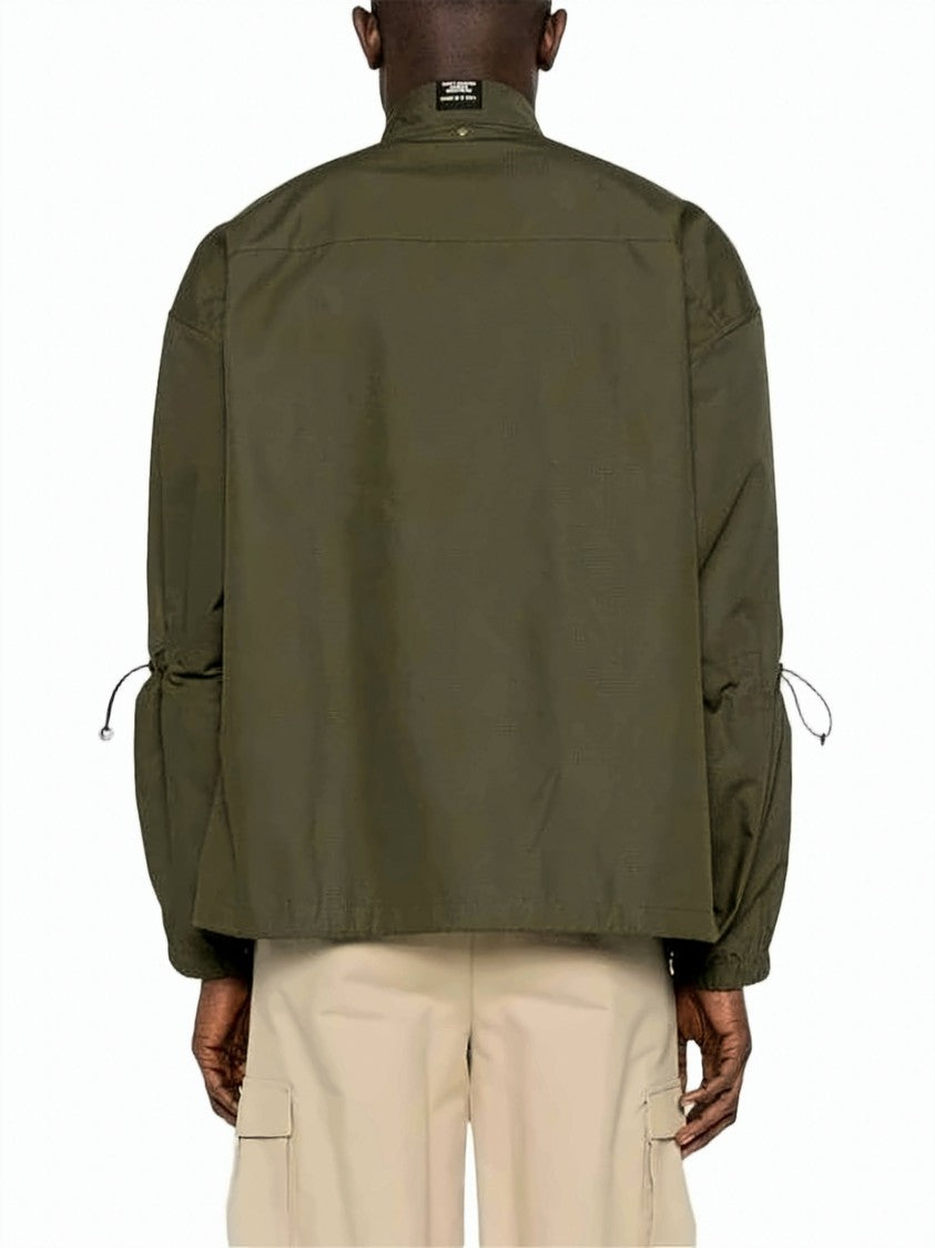 Oamc Boxy Oversized Outerwear With High Collar