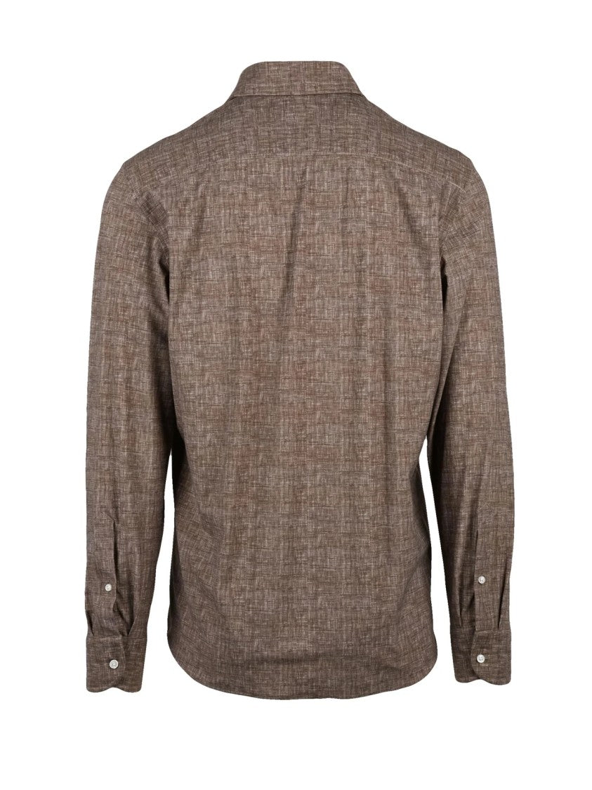 Ghirardelli Next Brown Textured Stretch Shirt