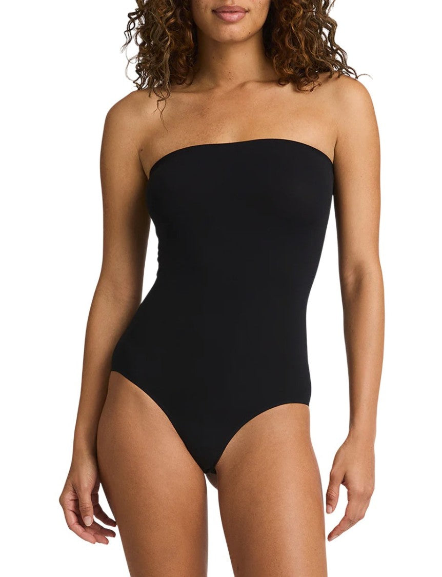 Commando Max Ballet Strapless Bodysuit One Size Black - Kt064