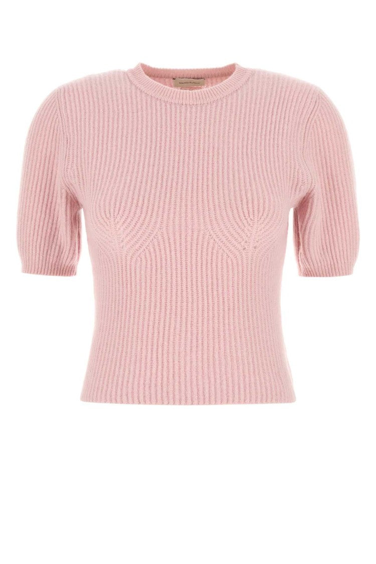 Magda Butrym Pink Stretch Cashmere Sweater