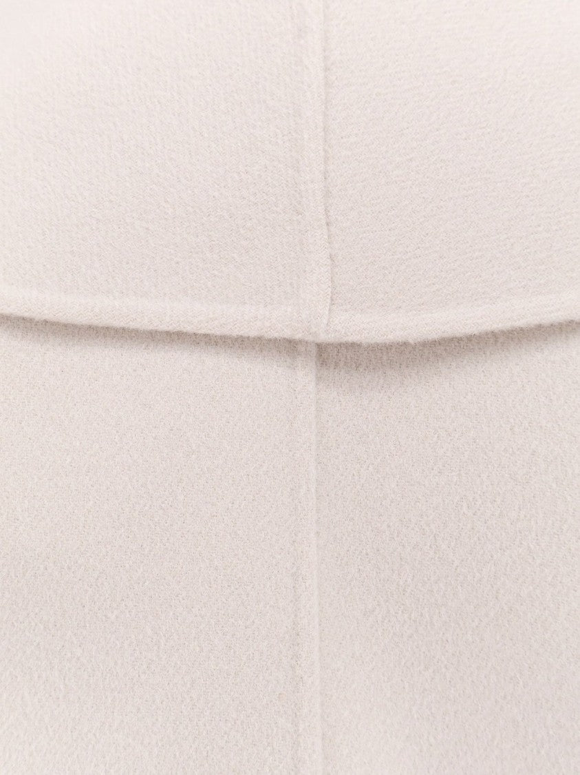 Max Mara Tailored Brown Long Coat With Structured Collar