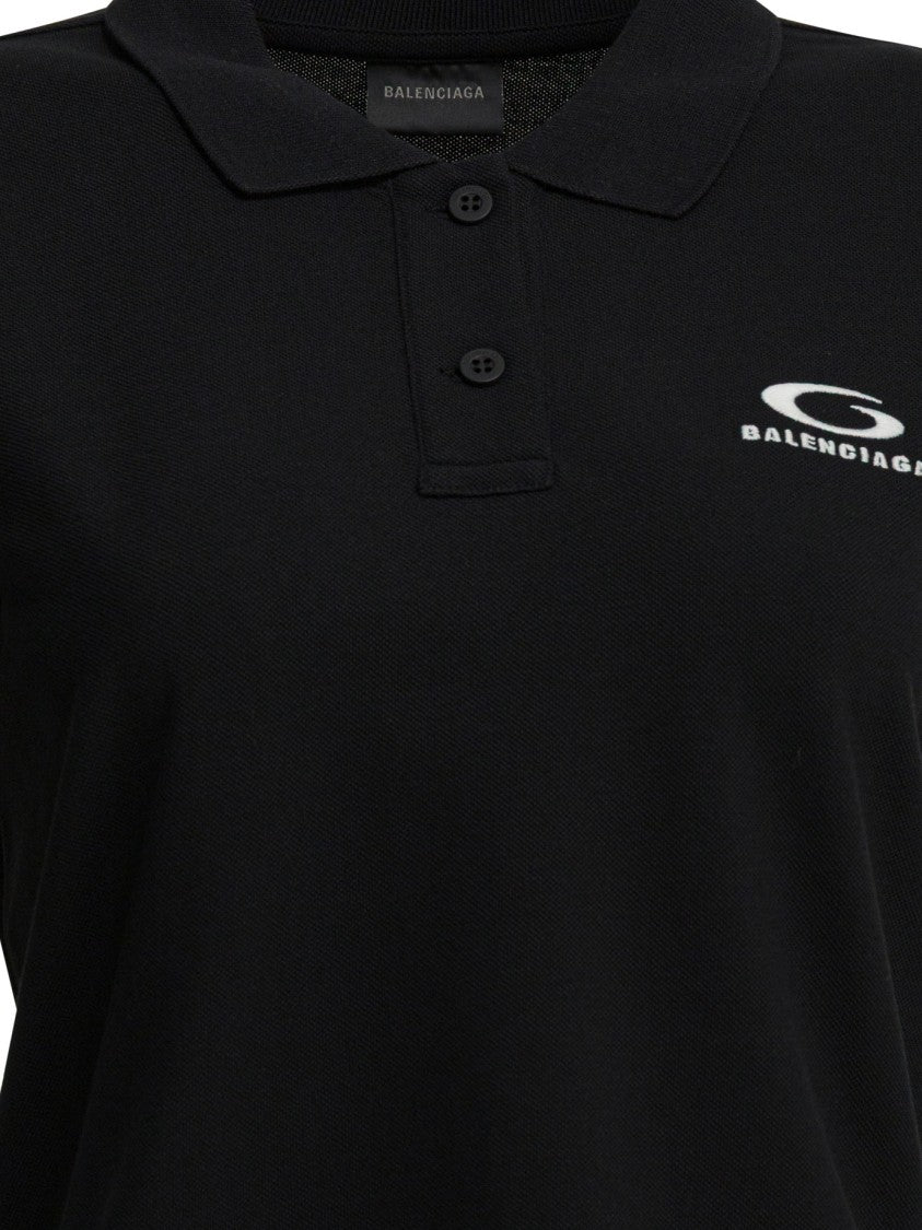 Balenciaga Boxy Fit Cotton Polo Shirt With Classic Collar