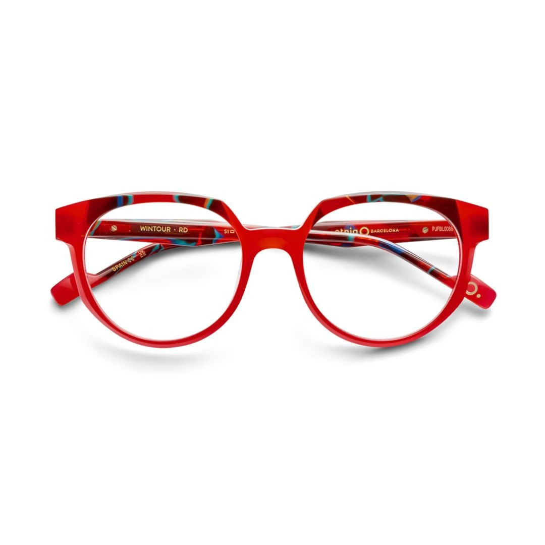 Etnia Barcelona Wintour Rounded Acetate Sunglasses With Colorful Temples