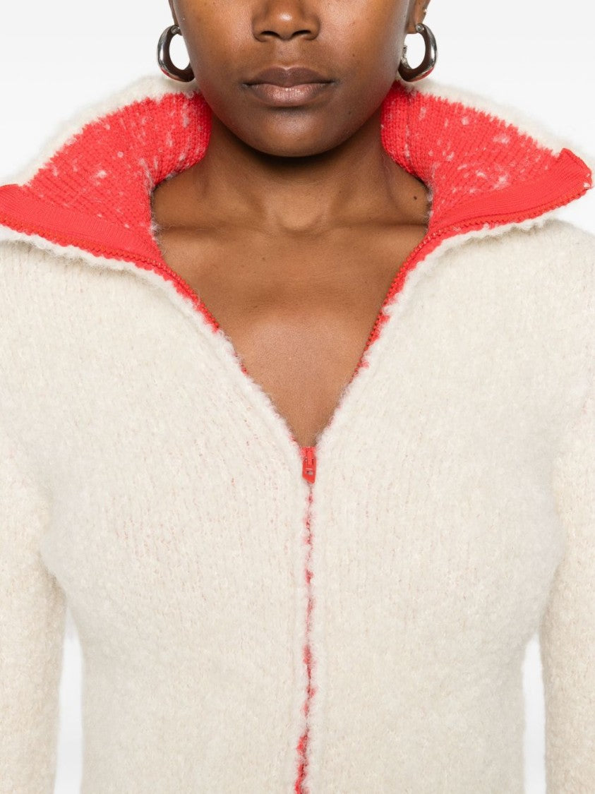 Diesel Cropped White Jacket