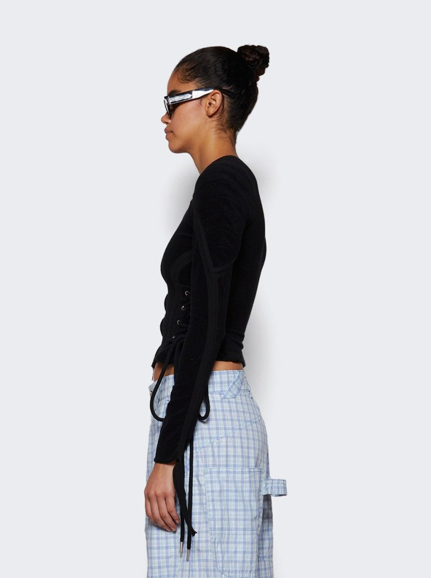 Natasha Zinko Towelled Muscle Top Black