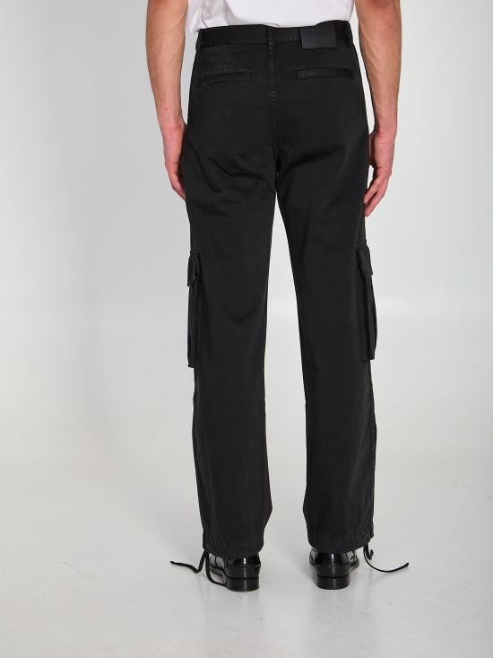 Loewe Relaxed Black Denim Pants With Cargo Pockets By Loewe