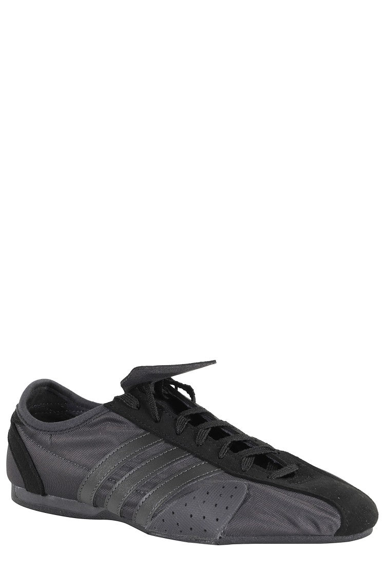 Adidas By Stella Mccartney Black Spw 76 Open-Mesh Suede-Inserts Polyester Sneakers