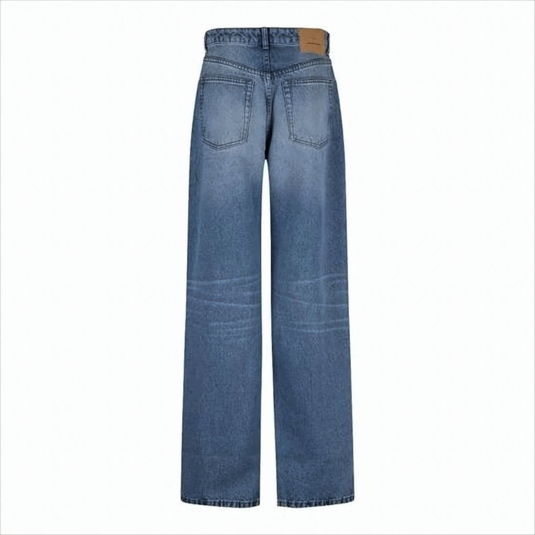 Ami Mid-Blue Straight-Leg Denim Pants