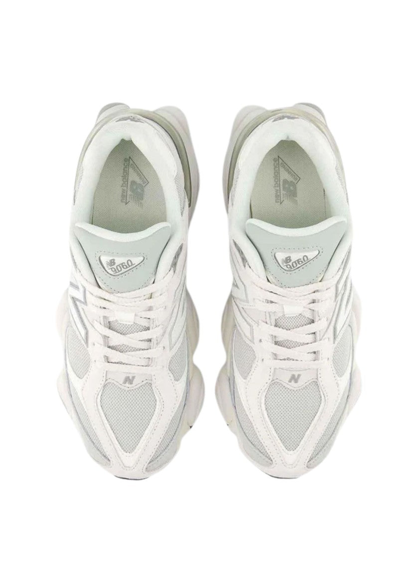 New Balance Grey Suede Details Mesh Sneakers