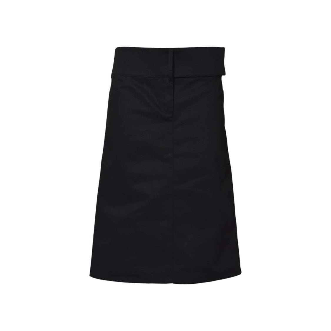 Courrèges Black Polycotton Belted Skirt