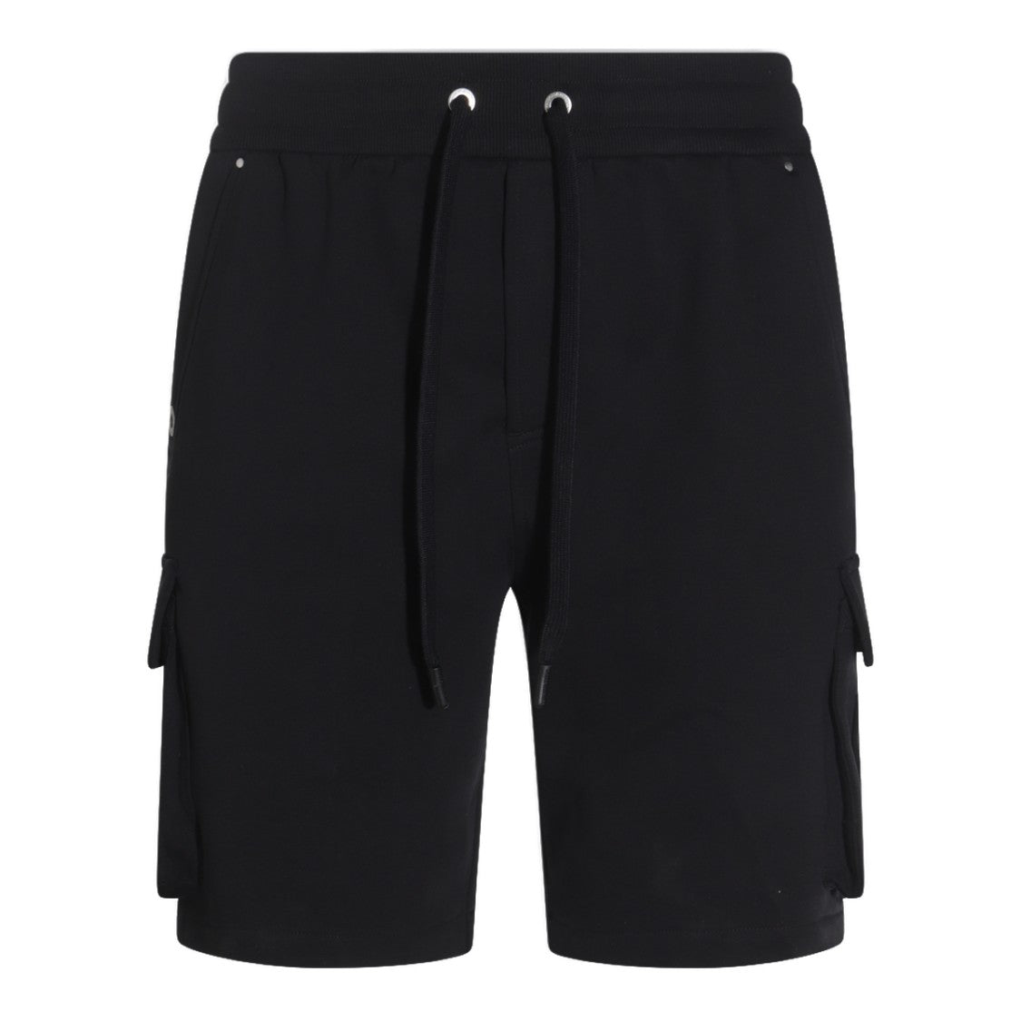 Moose Knuckles Relaxed-Fit Black Shorts With Functional Cargo Pockets