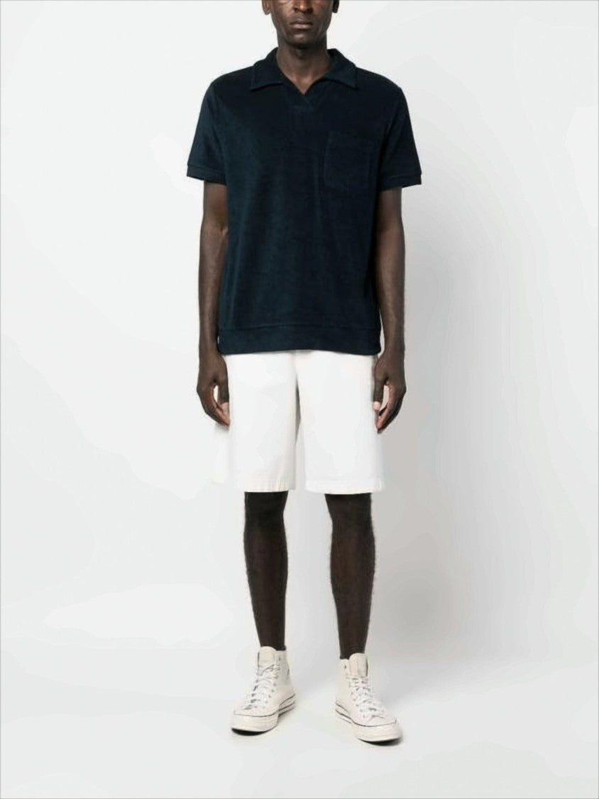 A.P.C. Relaxed Fit Short-Sleeved Polo Shirt In Soft Terry Texture