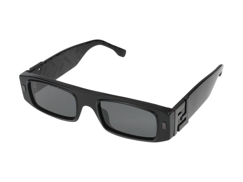 Maison Fendi Black Rectangular Frame Sunglasses
