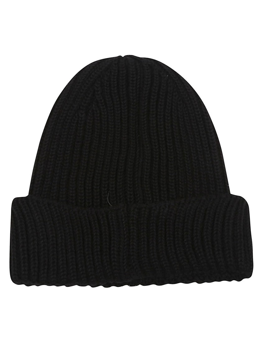 C.P. Company Ribbed Knit Hat With Iconic Goggle Lenses