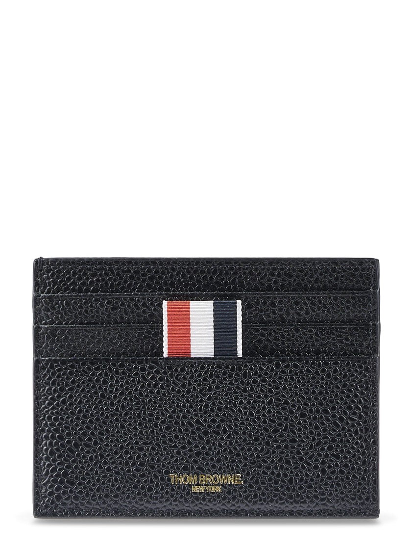 Thom Browne Pebble Grain Leather Single Card Holder