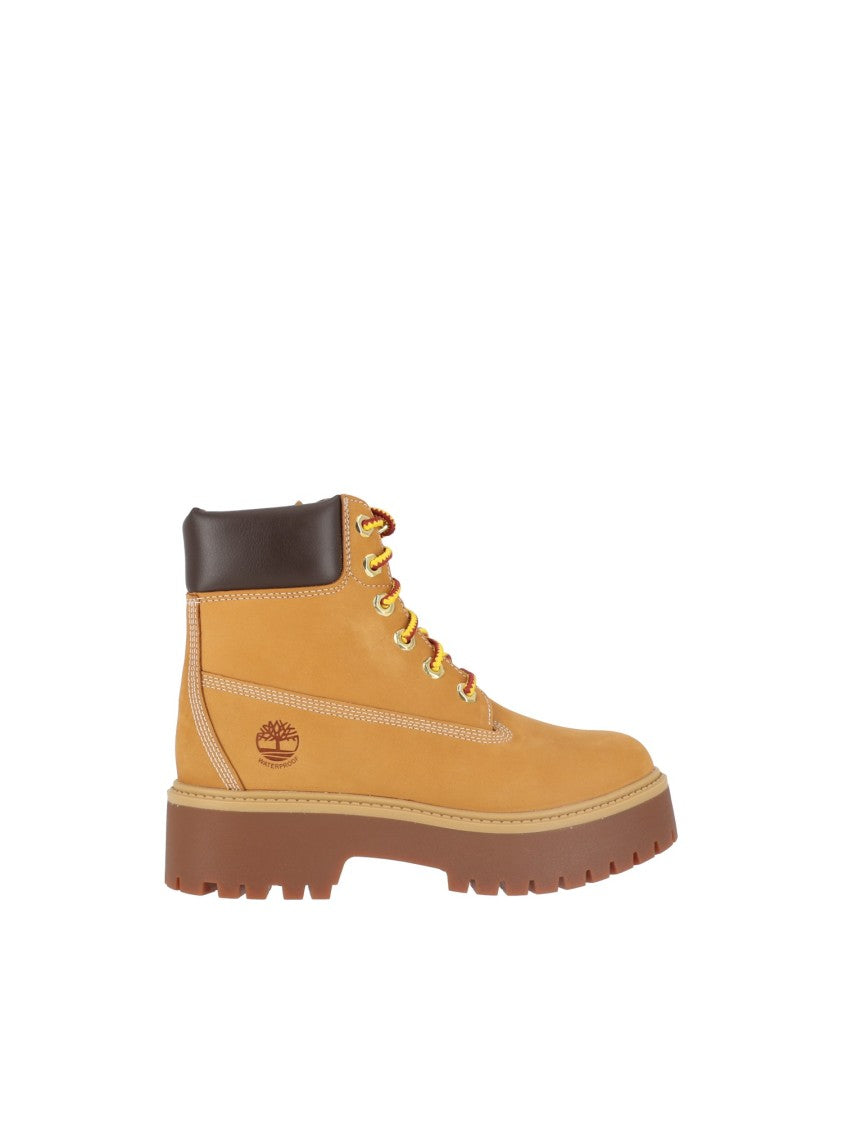 Timberland Wheat Stone Street 6-Inch Waterproof Lace-Up Boots