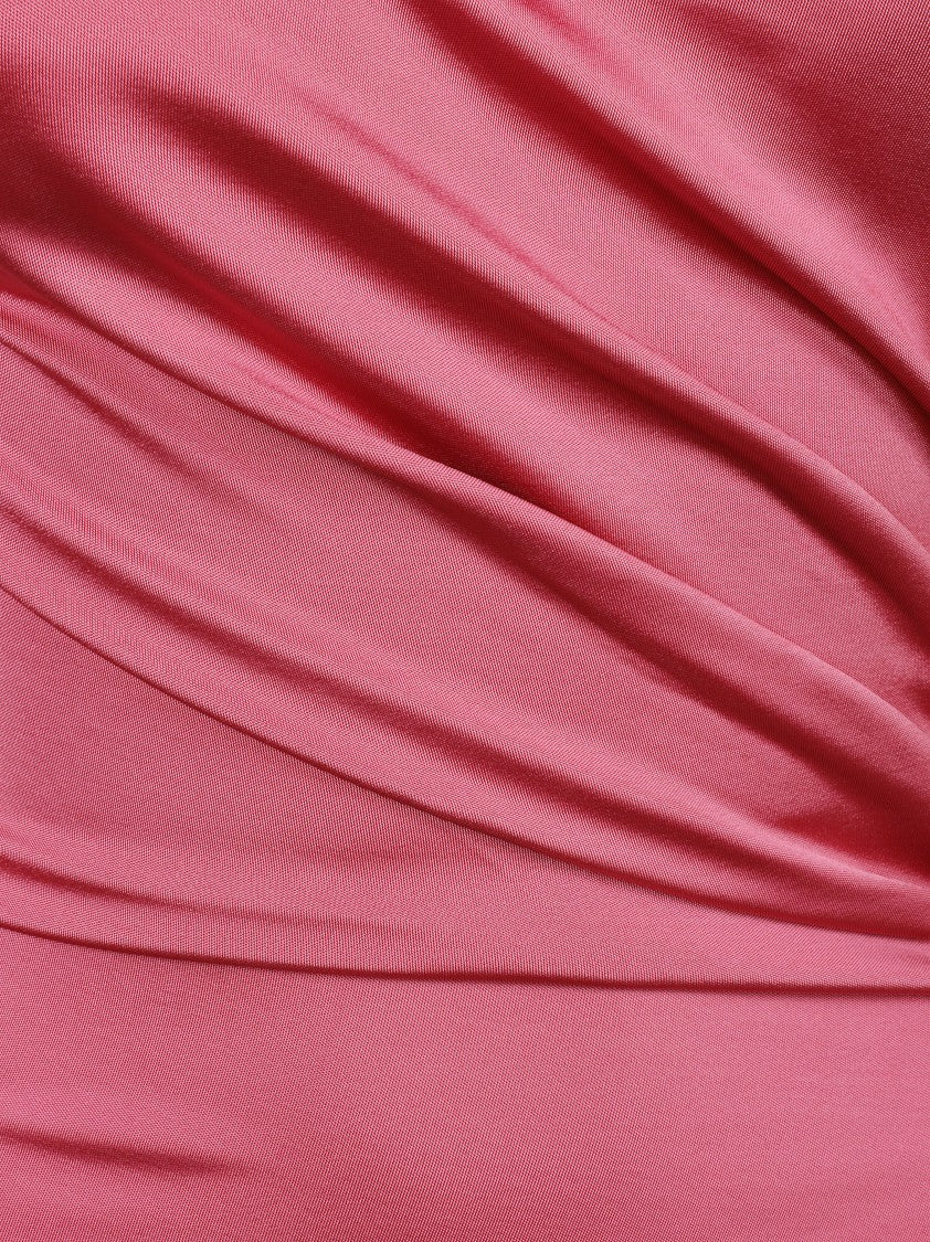 Victoria Beckham Off-The-Shoulder Pink Evening Dress