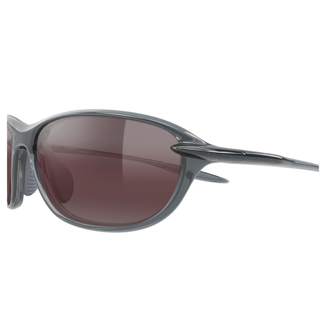 Maui Jim Hookipa Ultra R - Xs Semi-Transparent Grey Frame Sunglasses