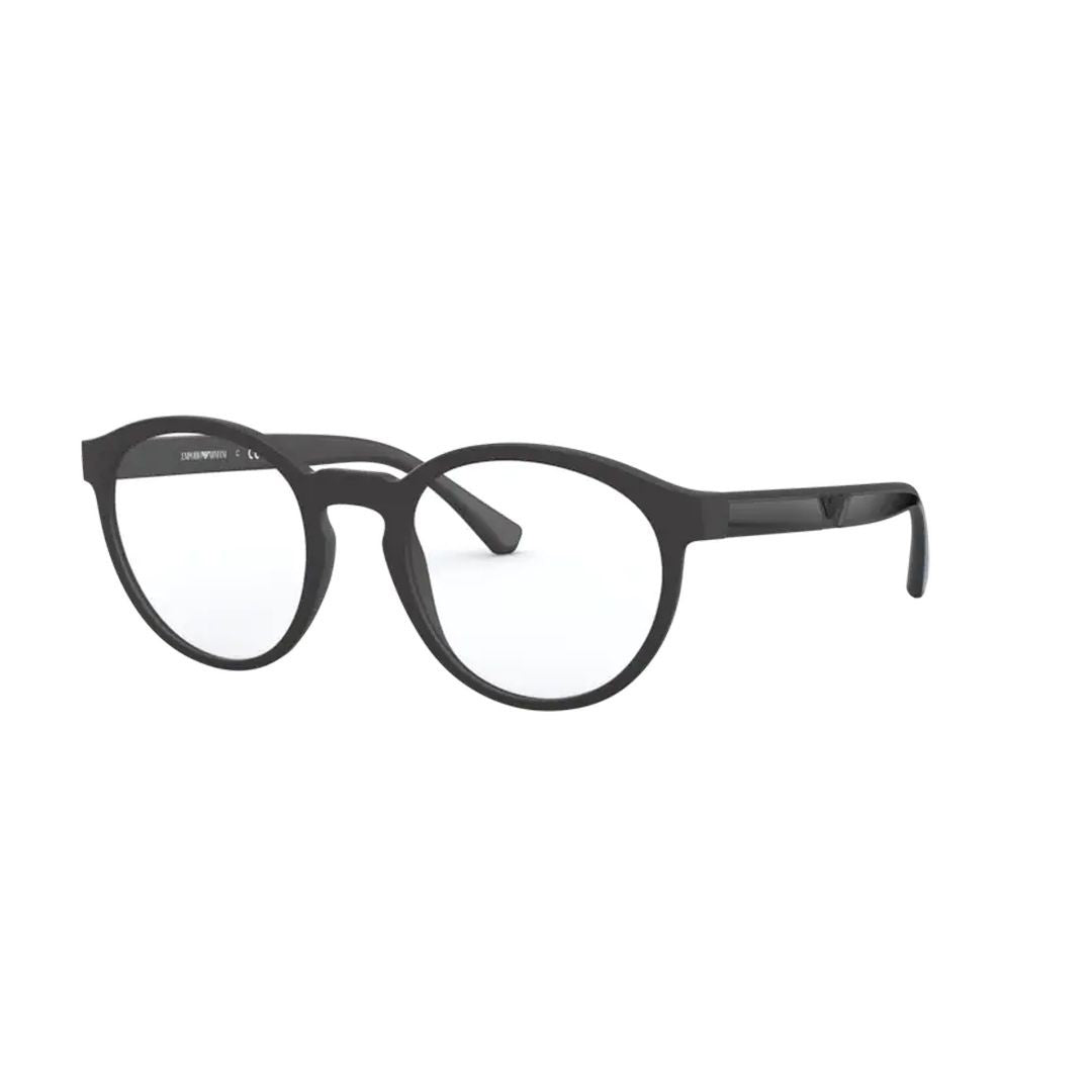 Emporio Armani 0Ea4152 Round Lens Matte Black Frame Eyeglasses
